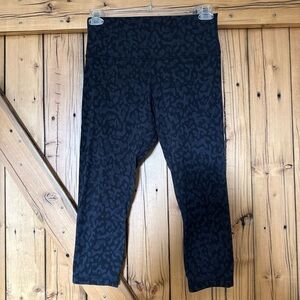 lululemon athletica Black Patterned Leggings